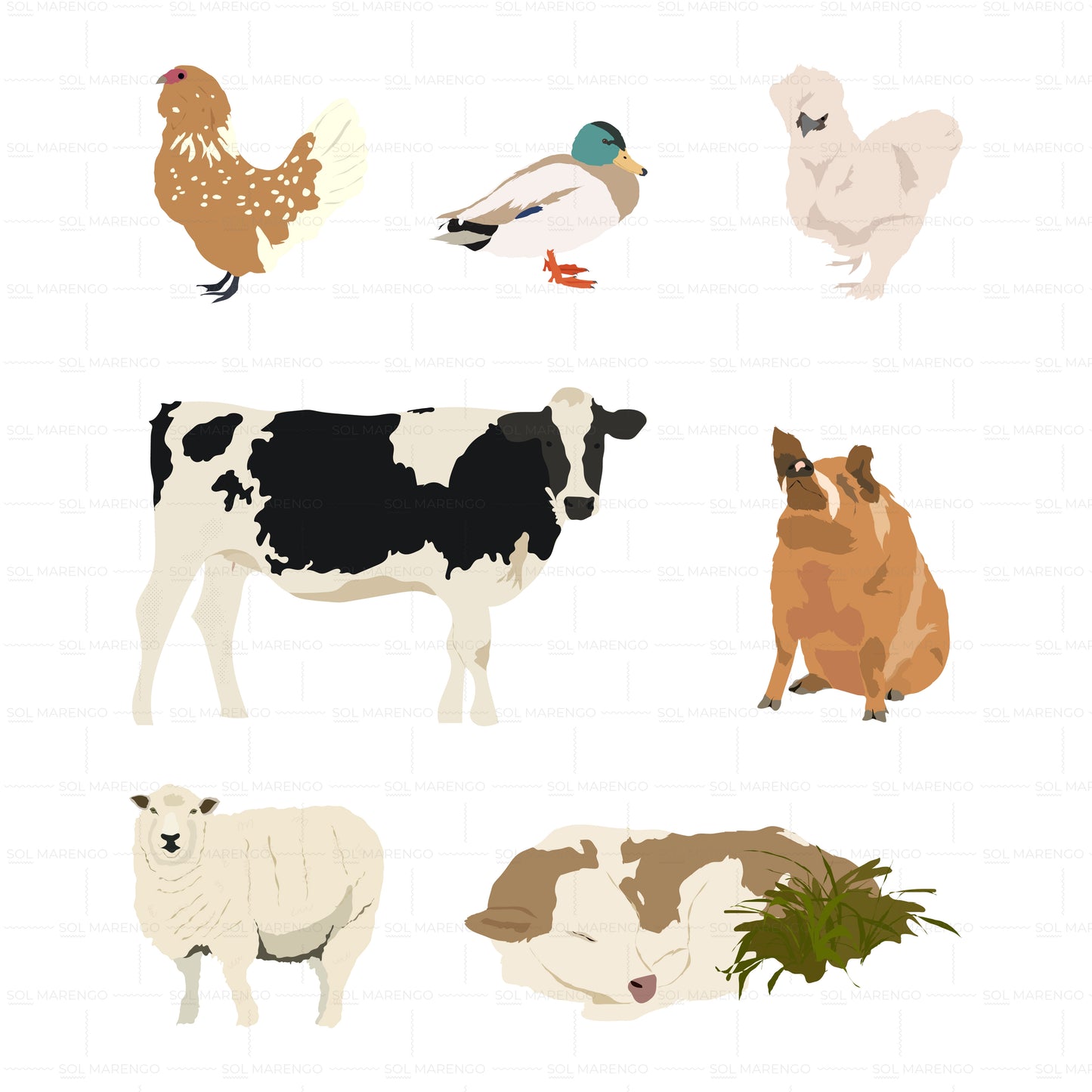 100 animales ilustrados | Vector, PNG & SVG