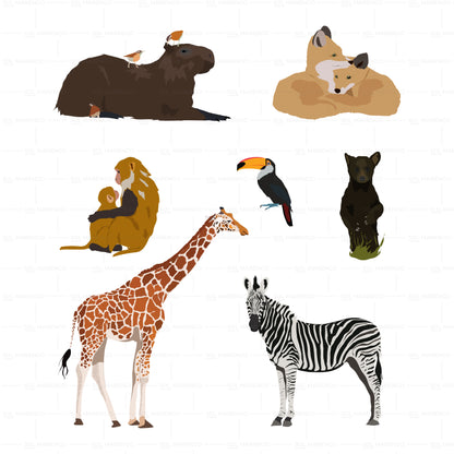 100 animales ilustrados | Vector, PNG & SVG